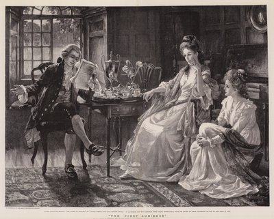 La prima udienza da Margaret Isabel Dicksee